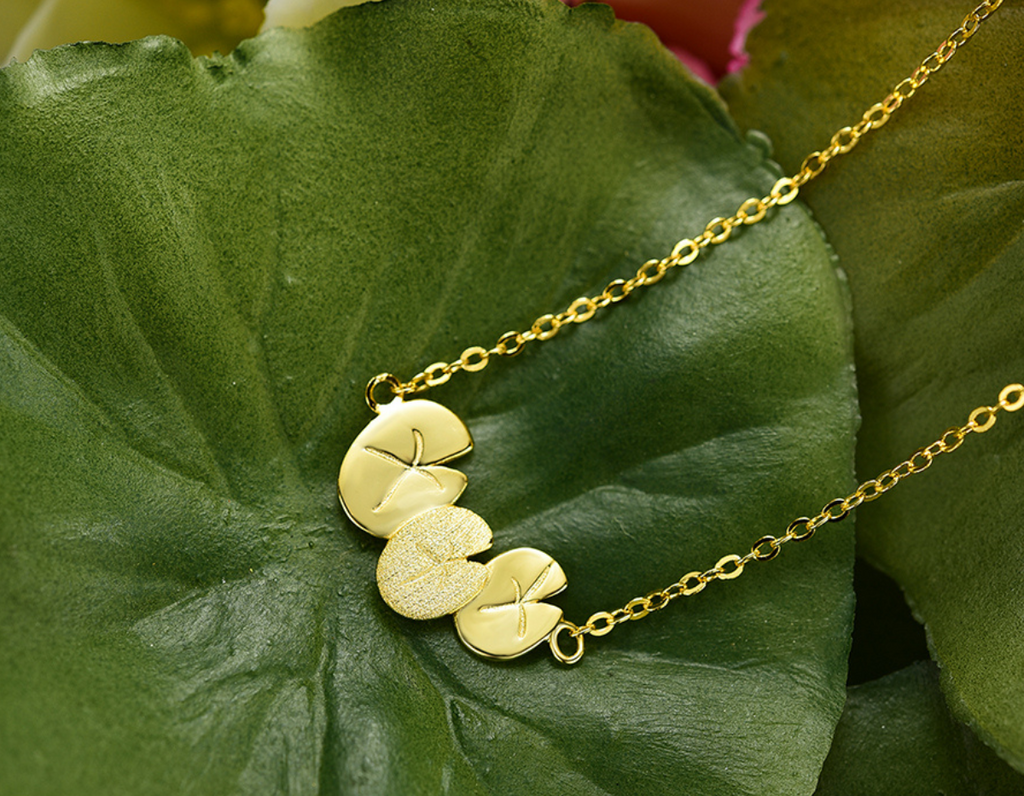 Luminous Lotus Embrace Necklace