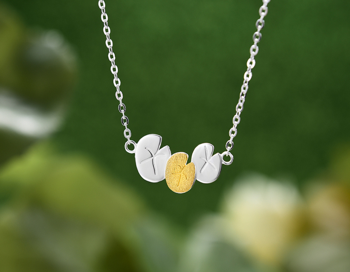 Luminous Lotus Embrace Necklace