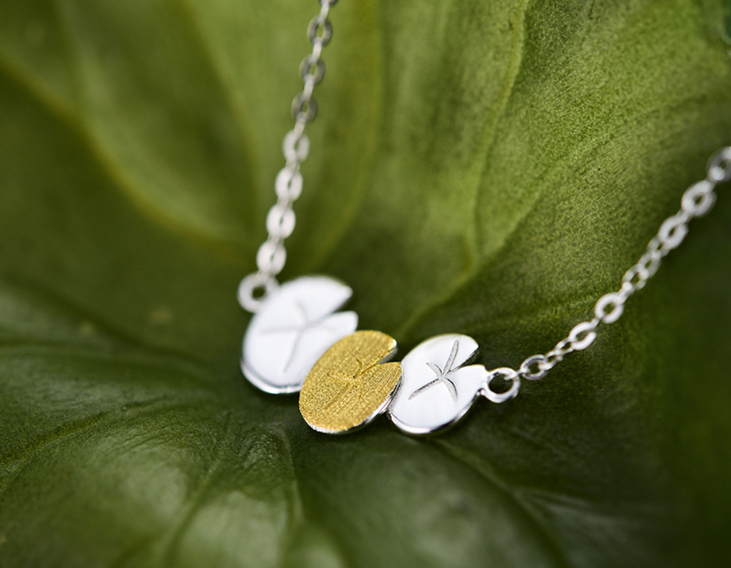 Luminous Lotus Embrace Necklace