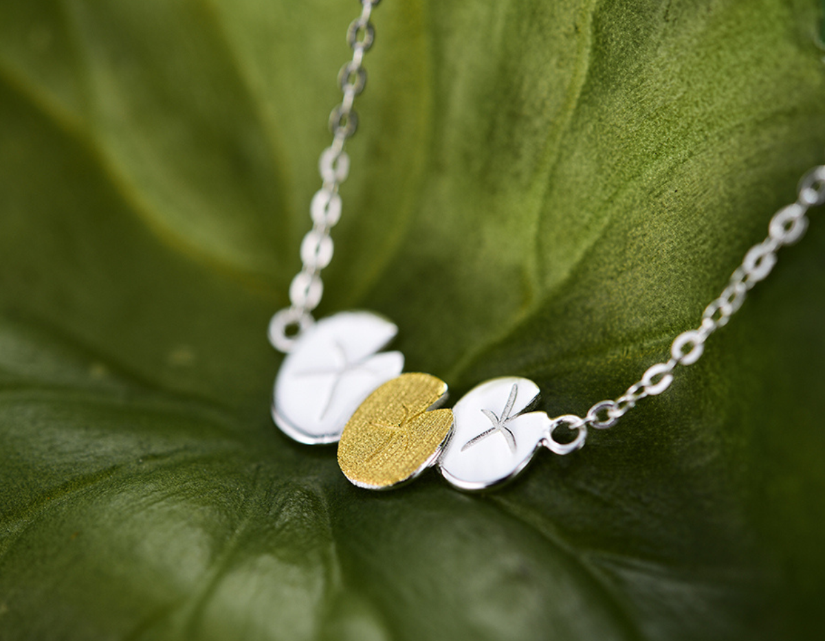 Luminous Lotus Embrace Necklace