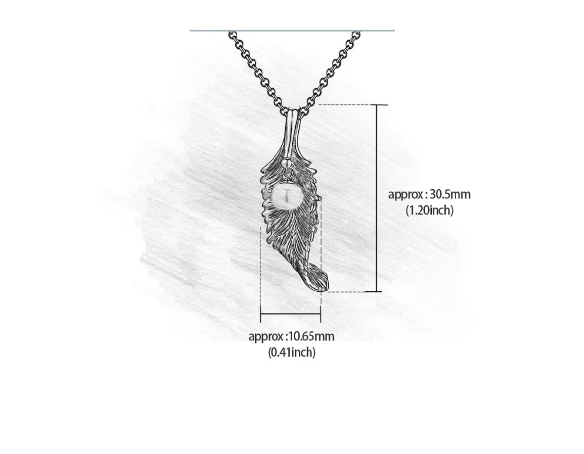 “Lustre Leaf Pendant”