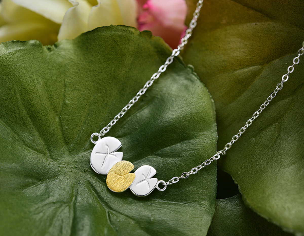 Luminous Lotus Embrace Necklace