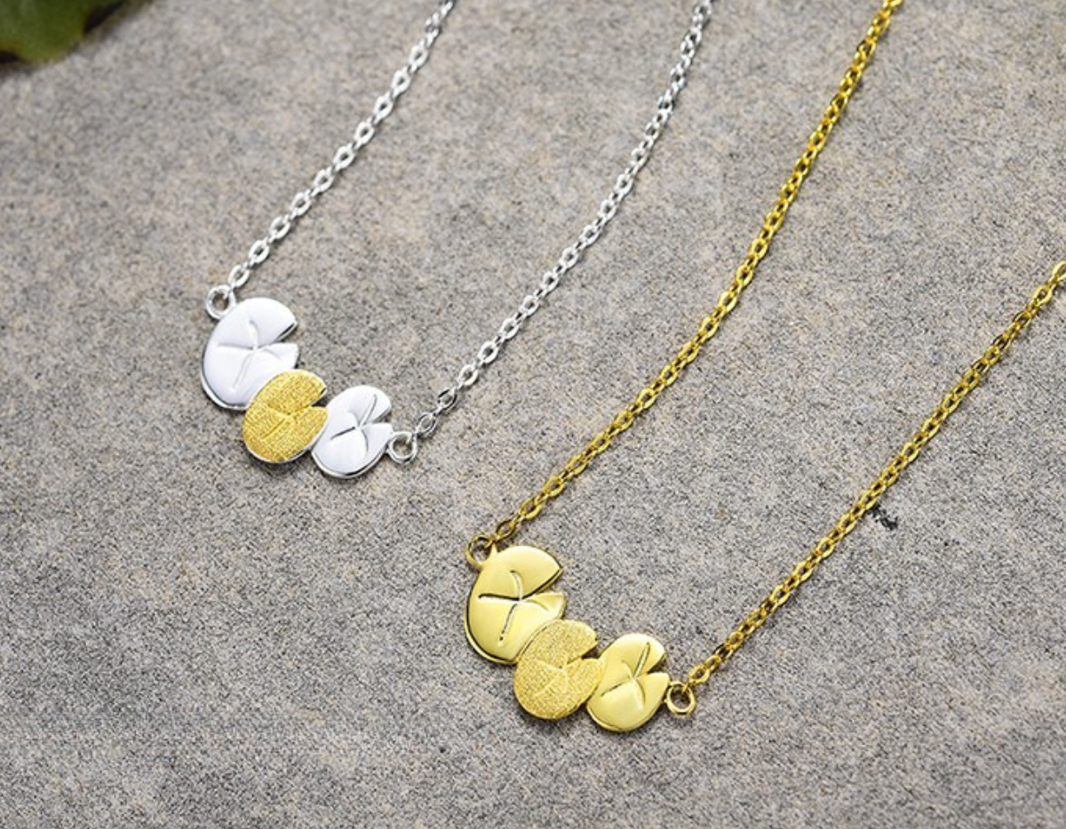 Luminous Lotus Embrace Necklace