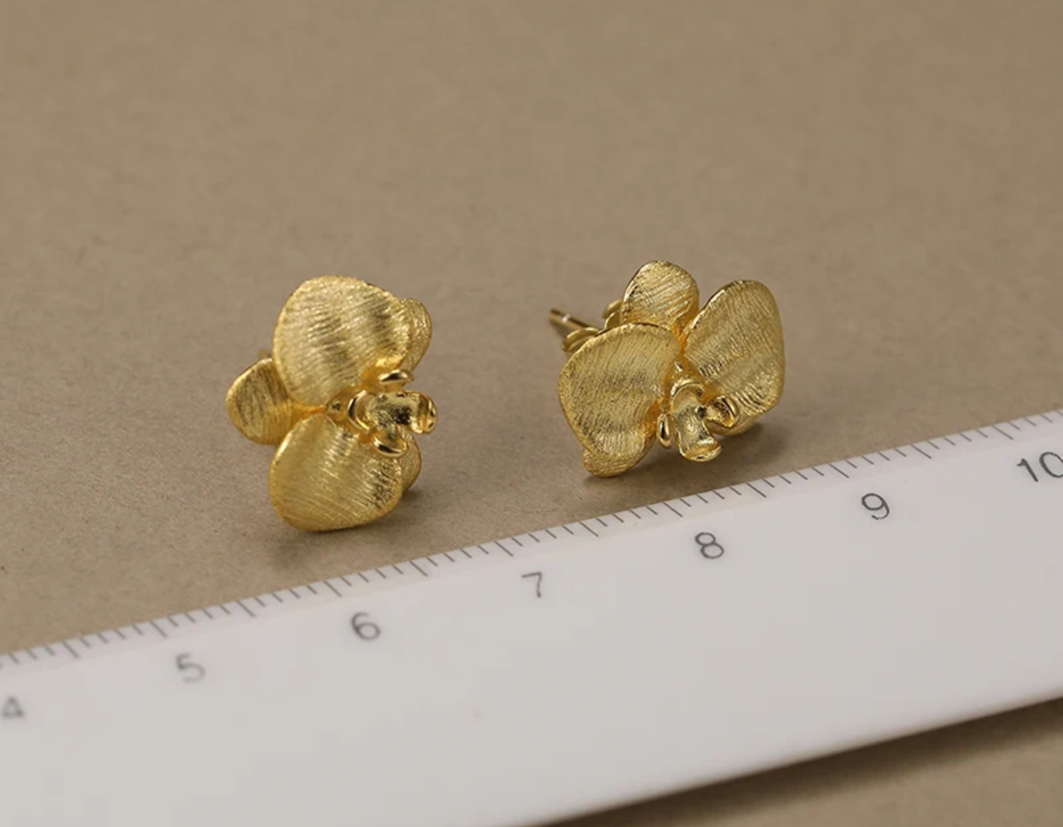Orchid Embrace Studs