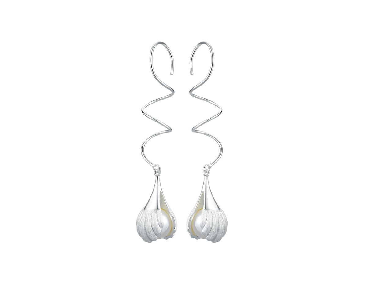 Celestial Shell Cascade Earrings