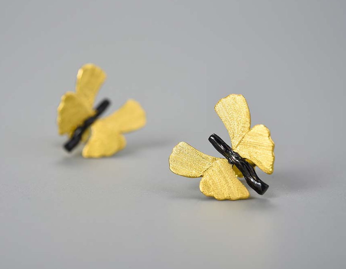 Ginkgo Serenade Studs