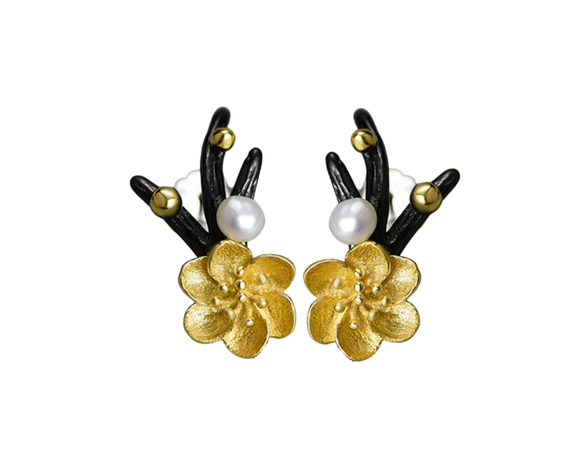 Elysian Frost Petals Earrings