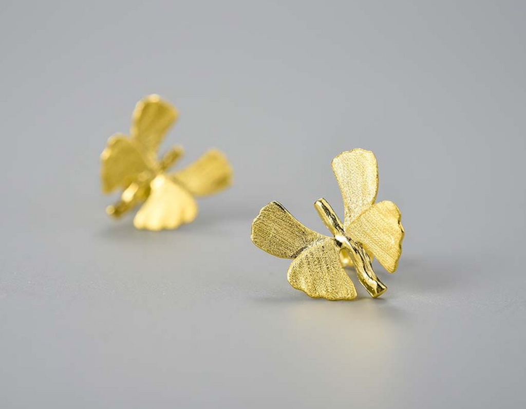 Ginkgo Serenade Studs