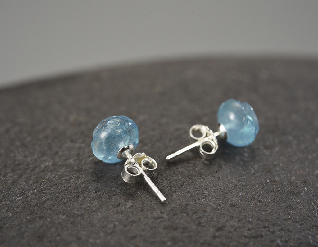 Celestial Aqua Bloom Earrings