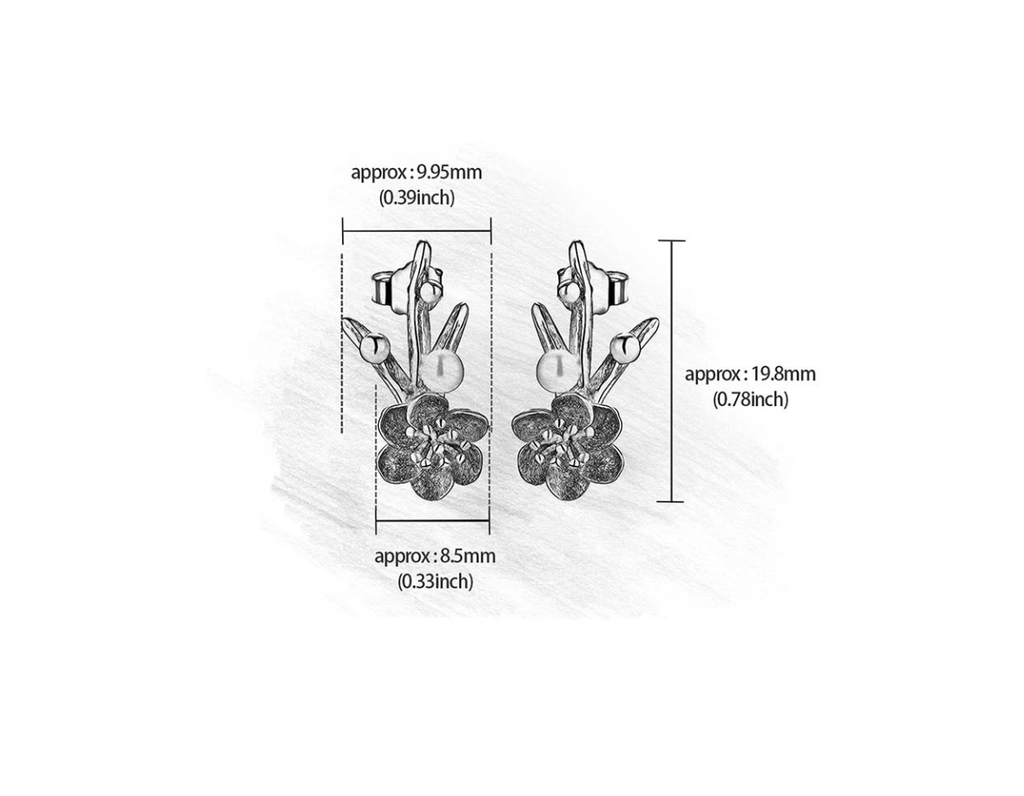 Elysian Frost Petals Earrings