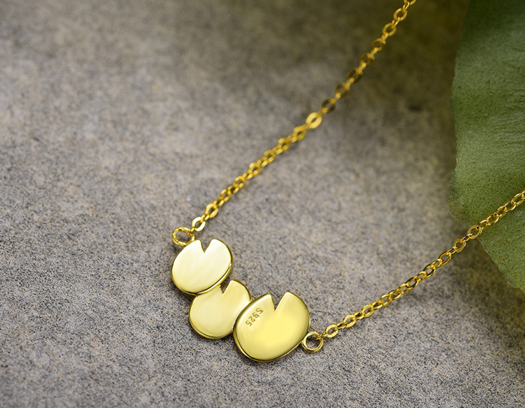 Luminous Lotus Embrace Necklace