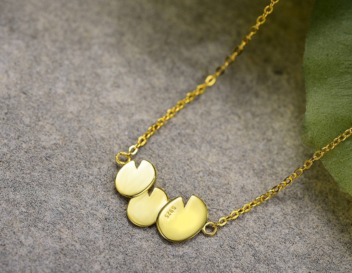 Luminous Lotus Embrace Necklace