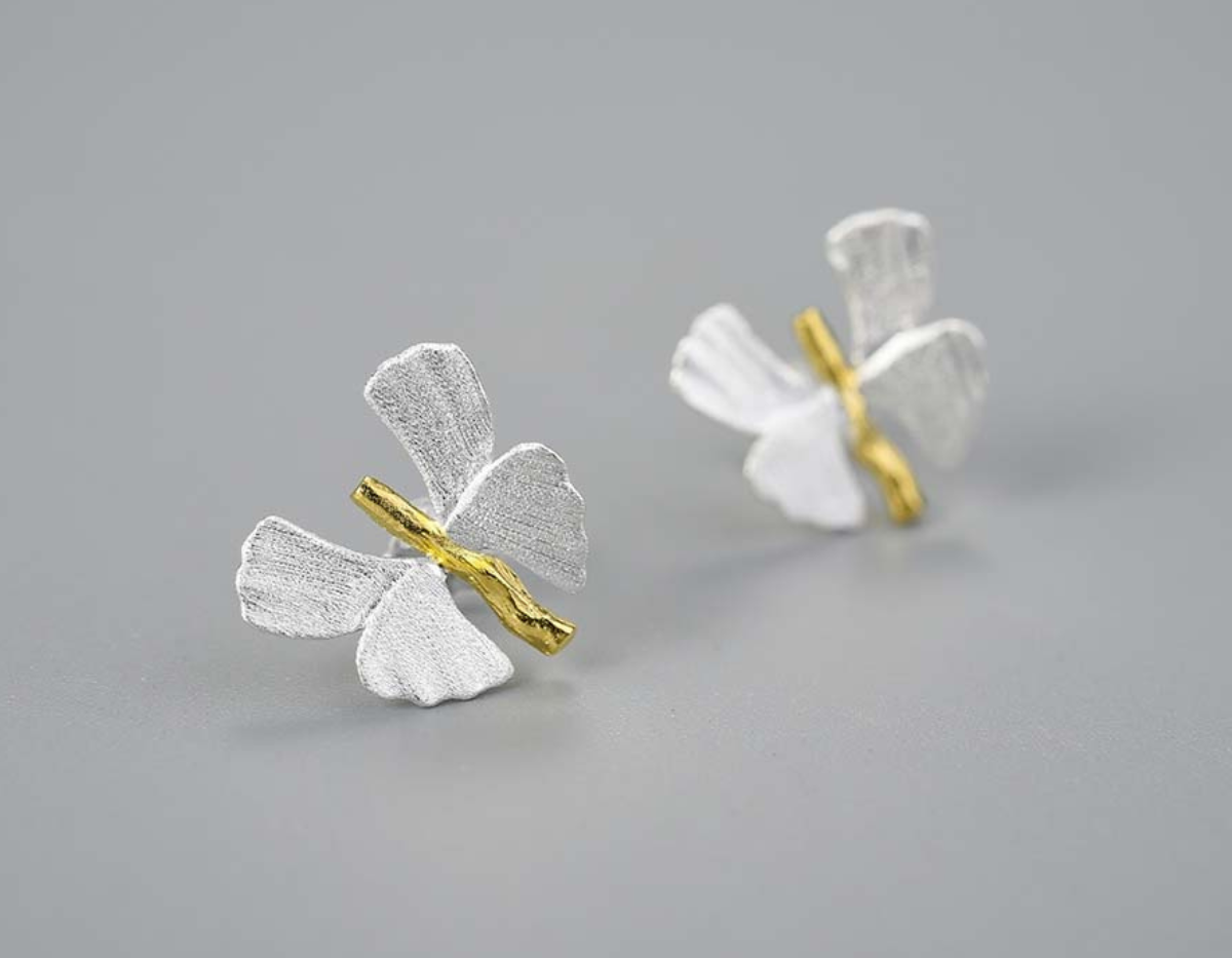 Ginkgo Serenade Studs