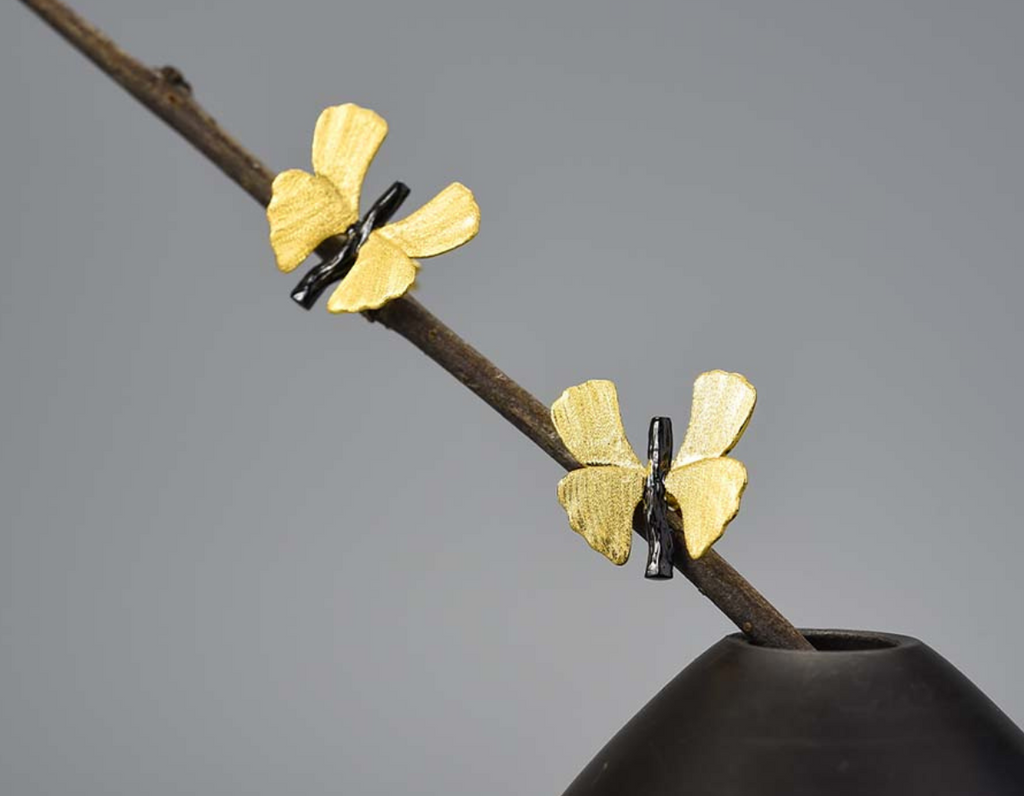 Ginkgo Serenade Studs