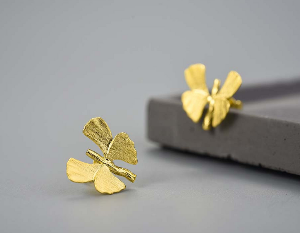 Ginkgo Serenade Studs