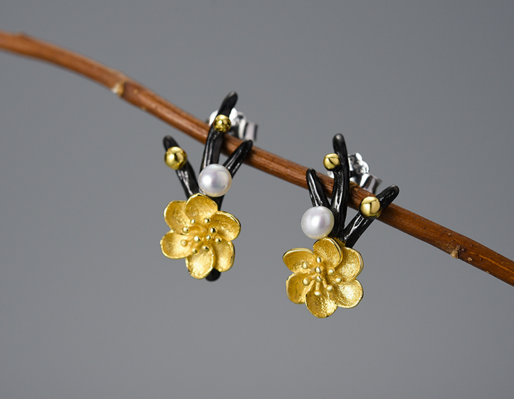 Elysian Frost Petals Earrings