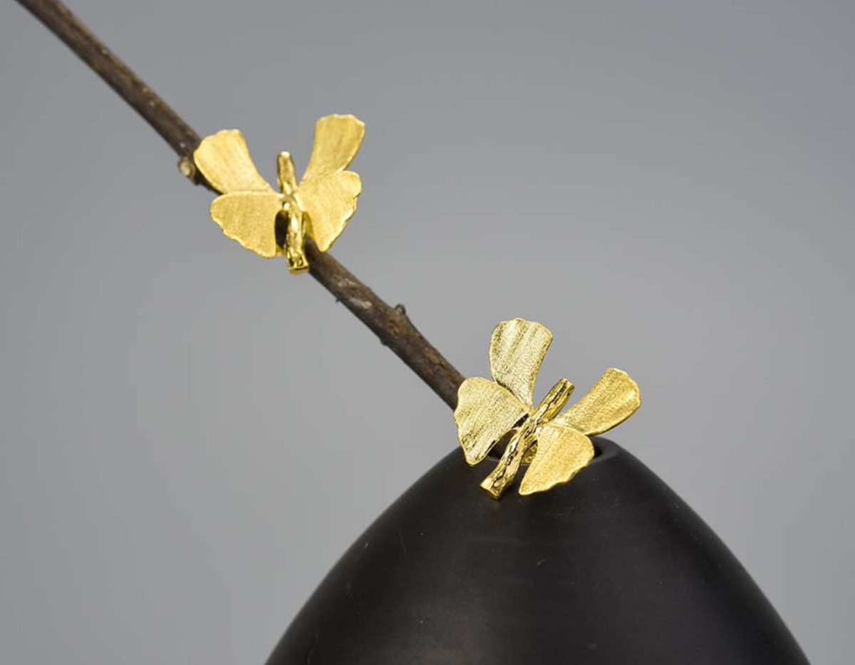Ginkgo Serenade Studs