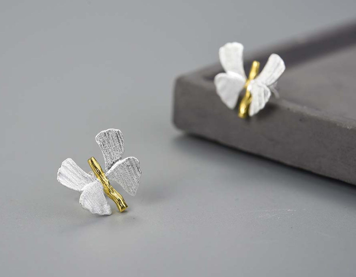 Ginkgo Serenade Studs