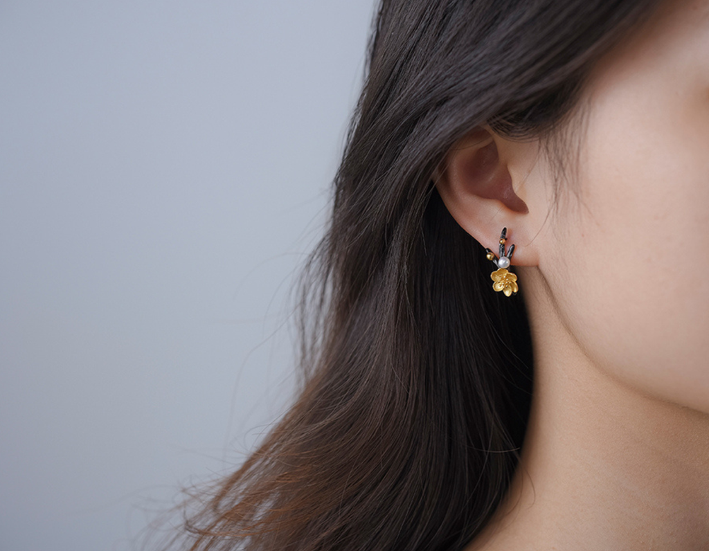 Elysian Frost Petals Earrings