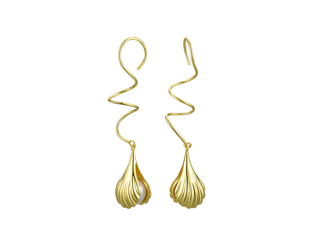 Celestial Shell Cascade Earrings