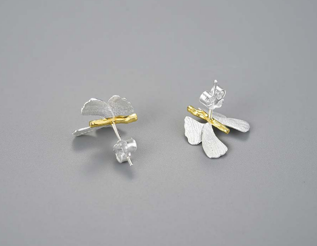 Ginkgo Serenade Studs