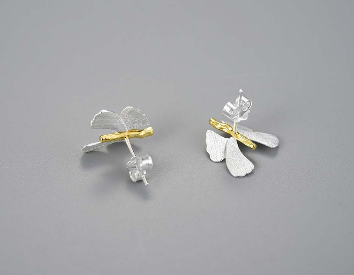 Ginkgo Serenade Studs