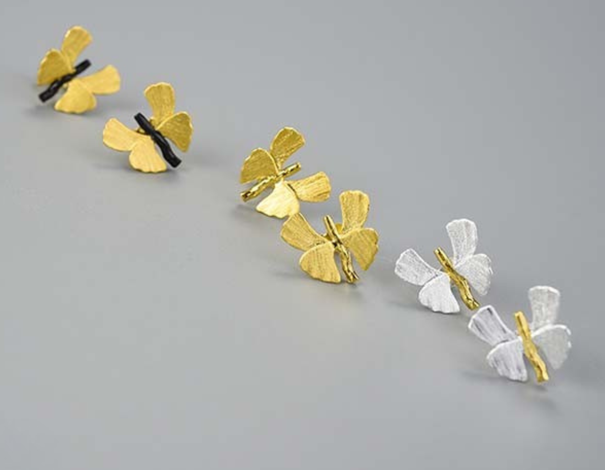 Ginkgo Serenade Studs