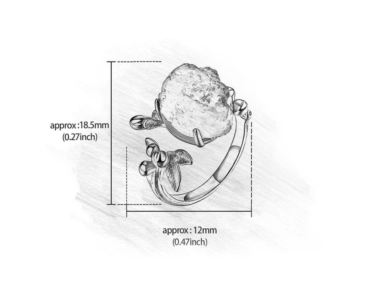 “Azure Bloom Ring”