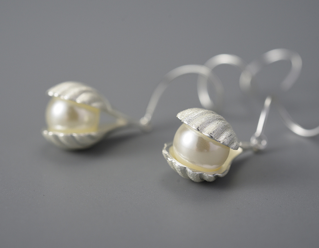 Celestial Shell Cascade Earrings