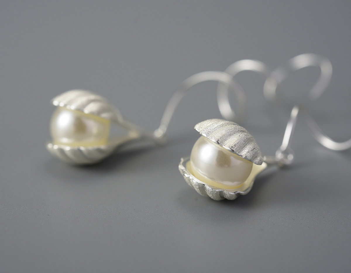 Celestial Shell Cascade Earrings