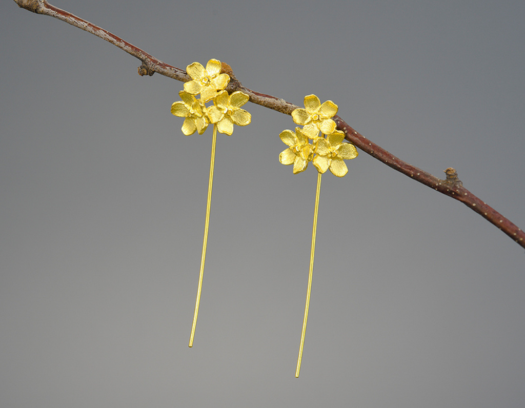Elysian Bloom Dangle Earrings