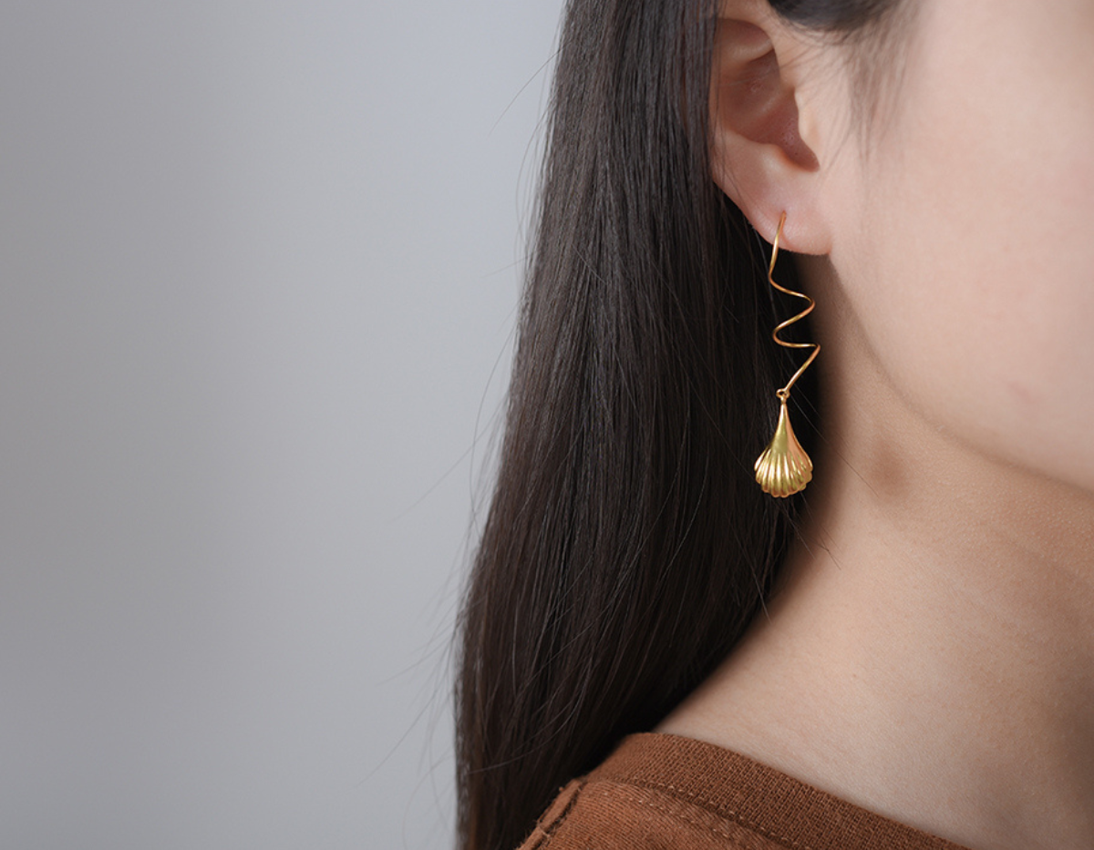 Celestial Shell Cascade Earrings