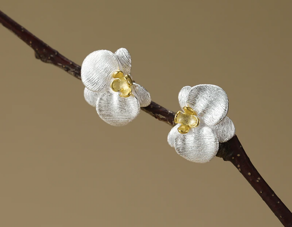 Orchid Embrace Studs