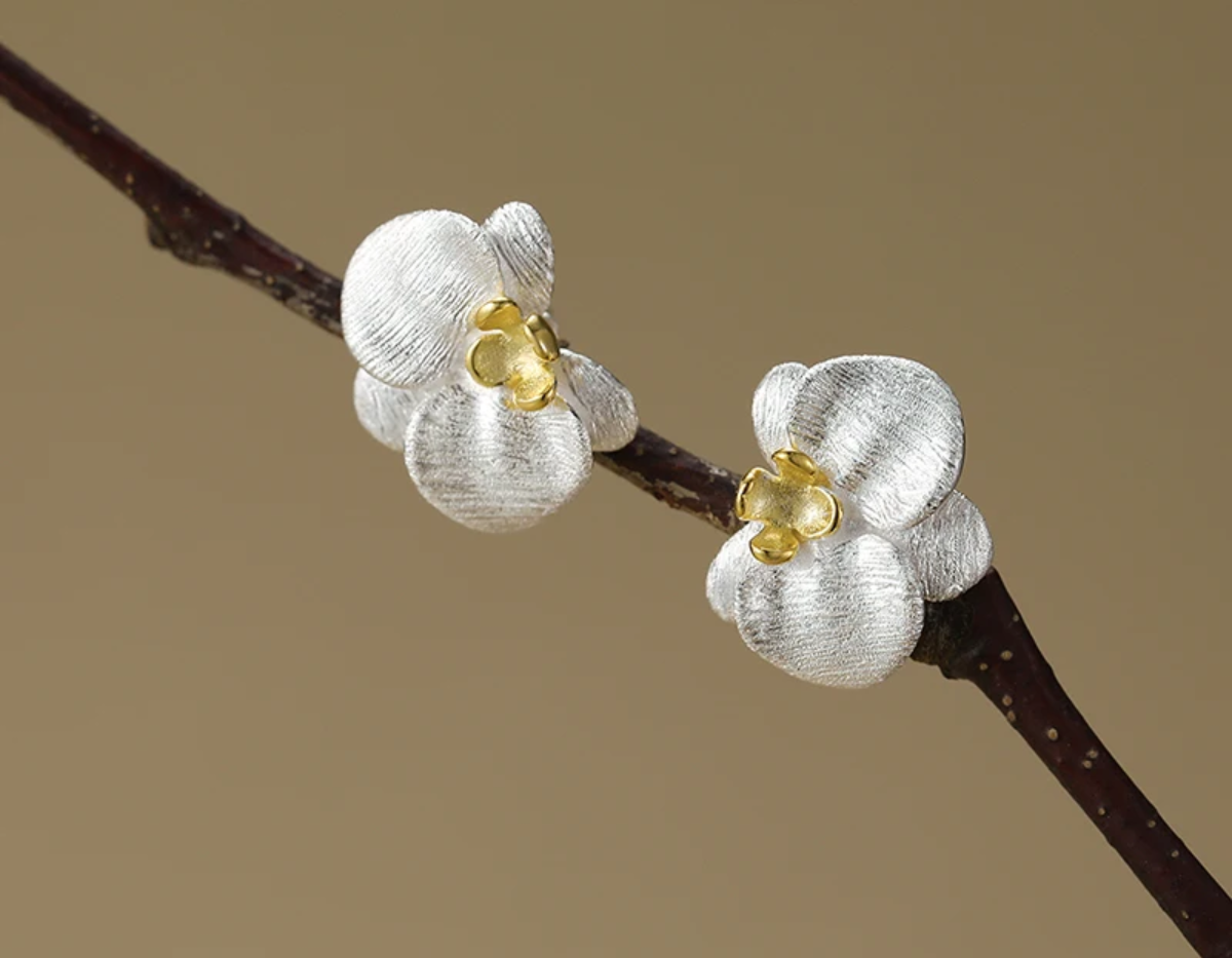 Orchid Embrace Studs
