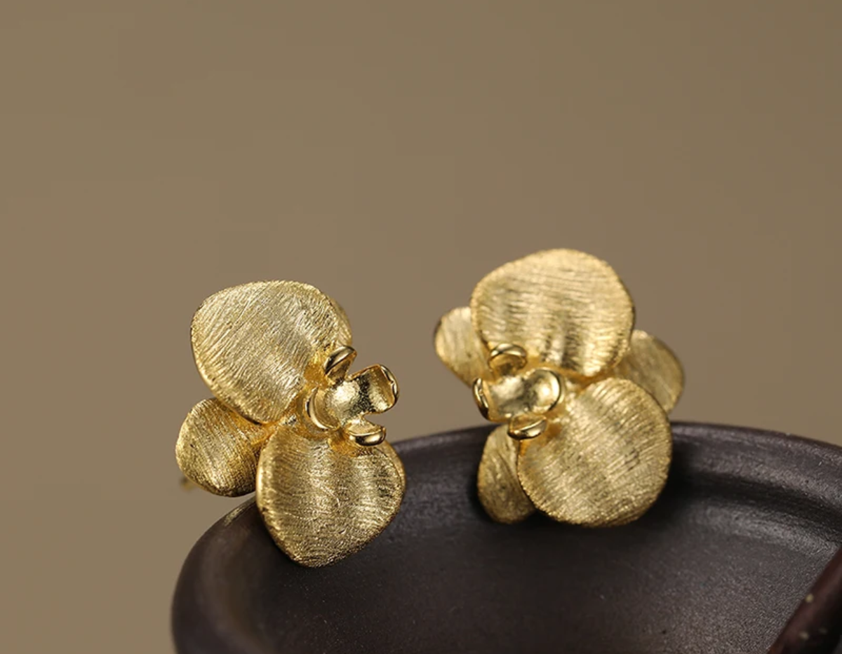 Orchid Embrace Studs