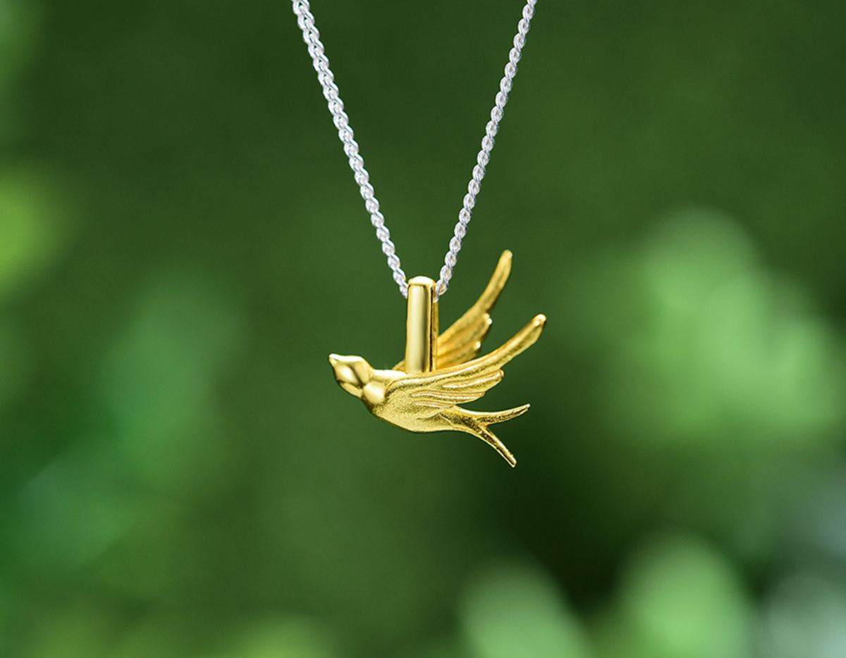 Celestial Swallow Pendant