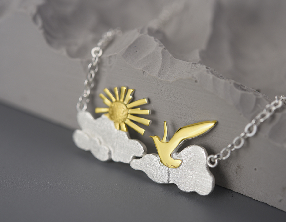 Solstice Feather Pendant