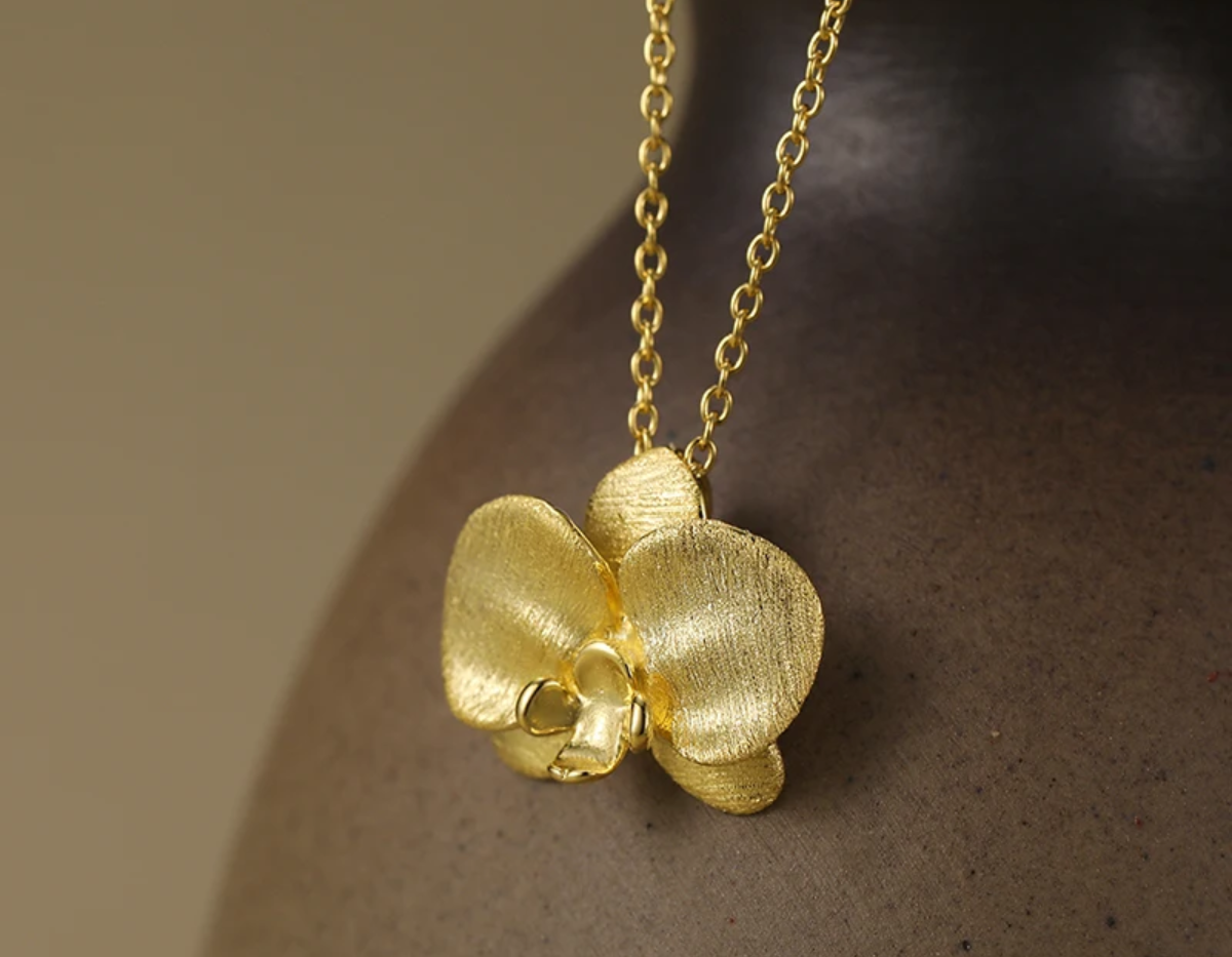 Orchid Embrace Pendant
