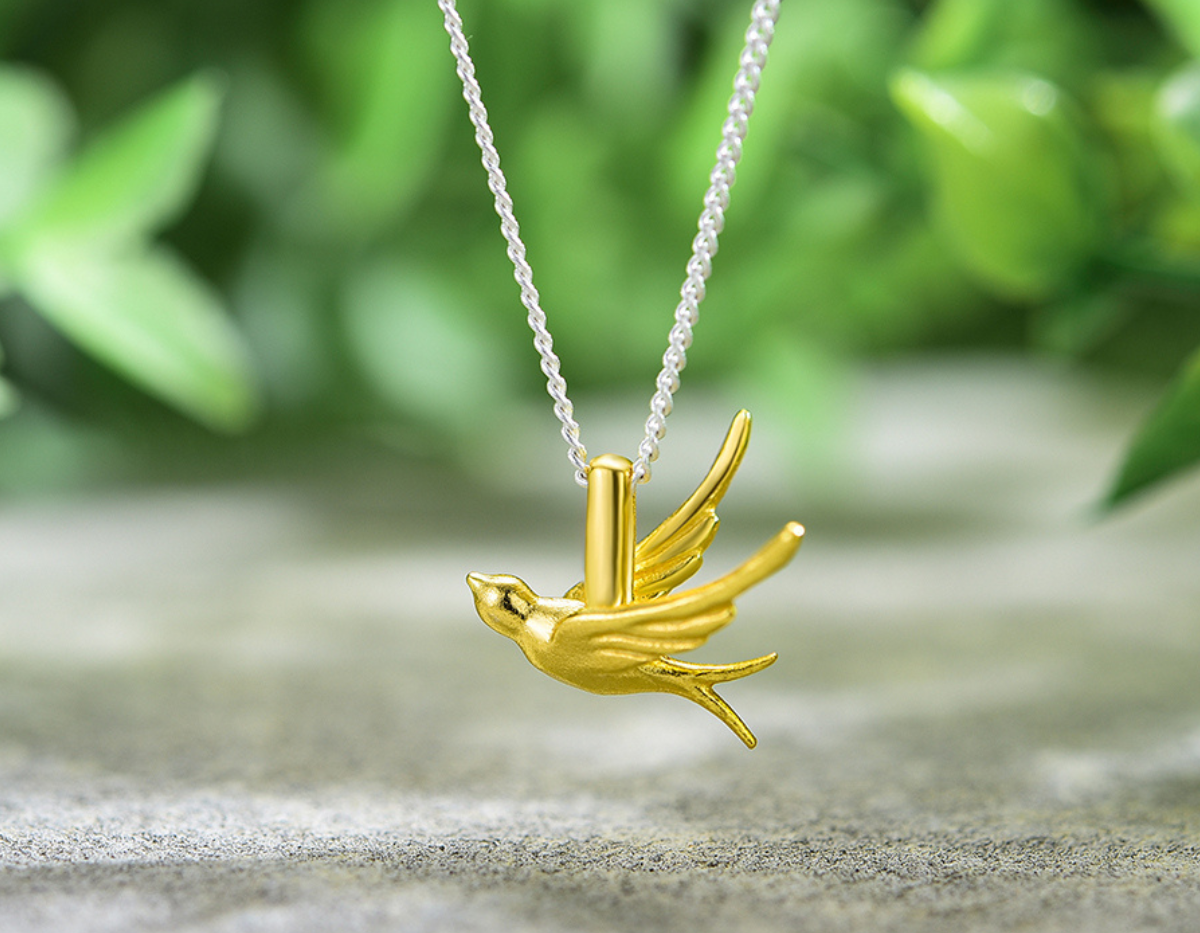 Celestial Swallow Pendant