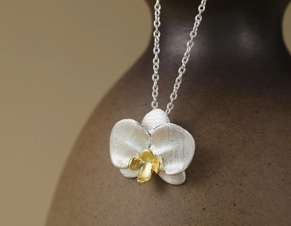 Orchid Embrace Pendant
