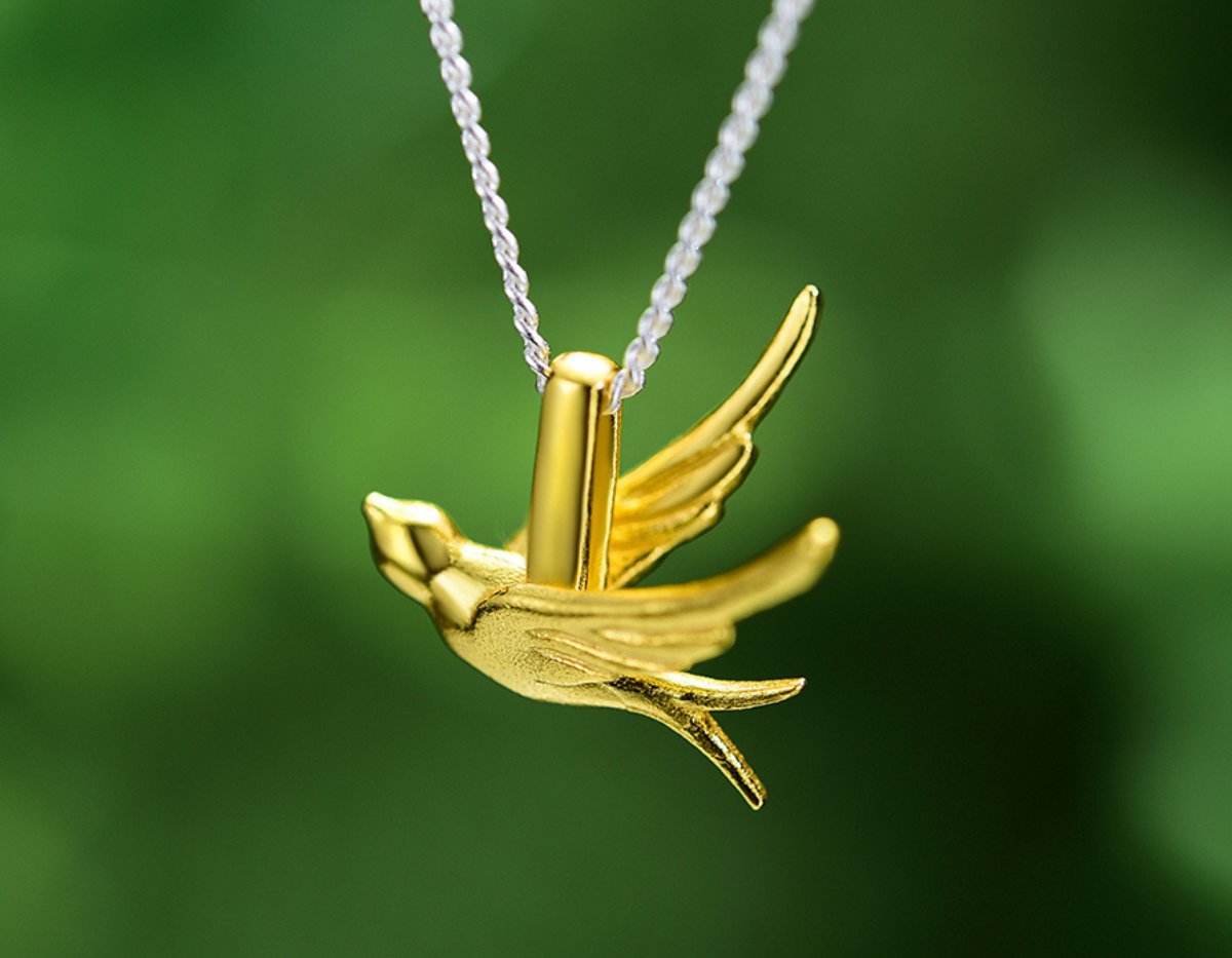 Celestial Swallow Pendant
