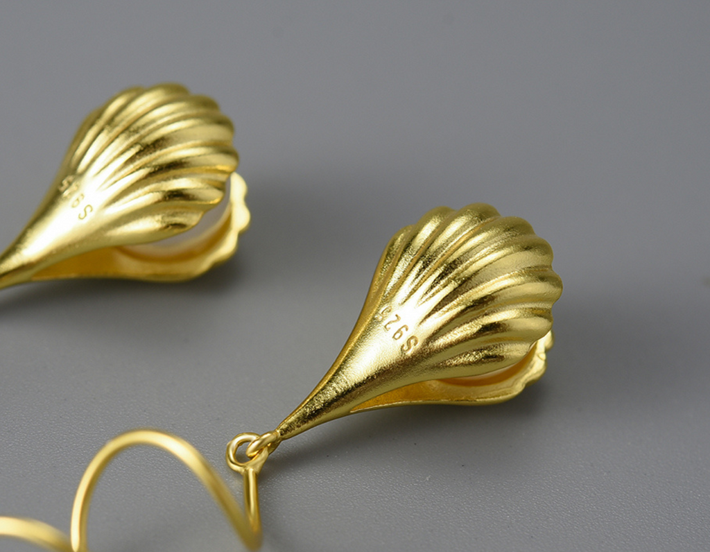 Celestial Shell Cascade Earrings