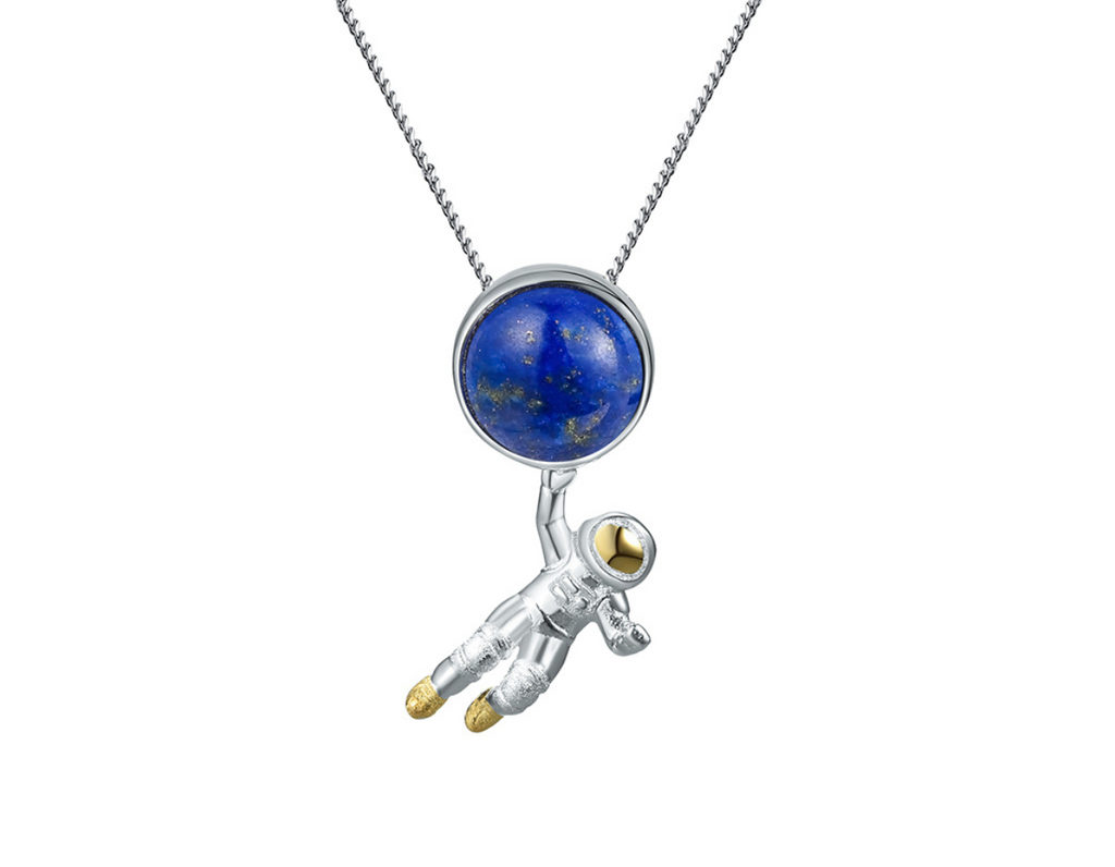 Celestial Lapis Embrace Pendant
