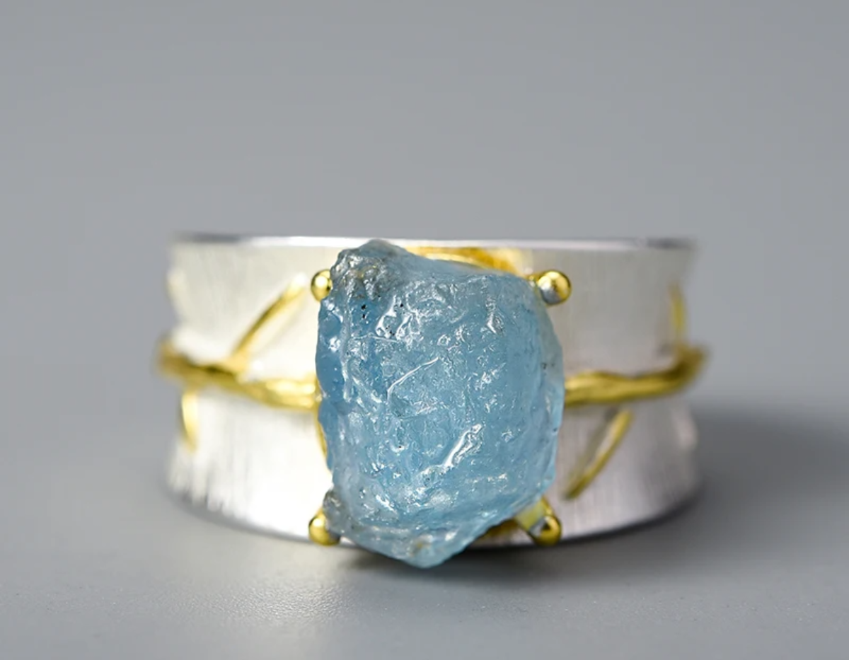 Aqua Liana Embrace Ring