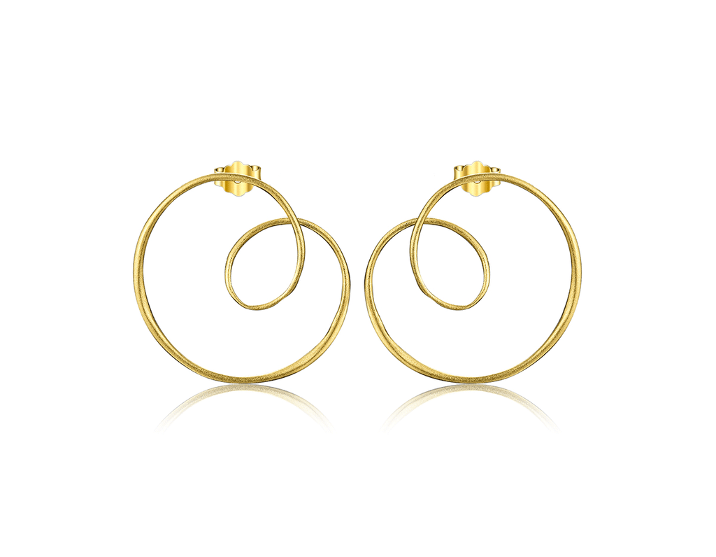 “Celestial Spiral Earrings”