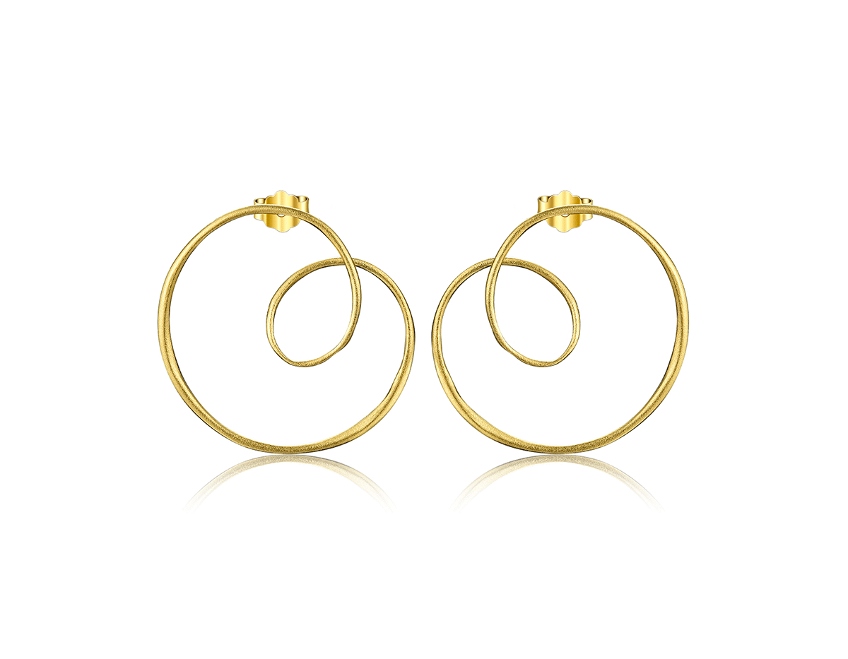 “Celestial Spiral Earrings”