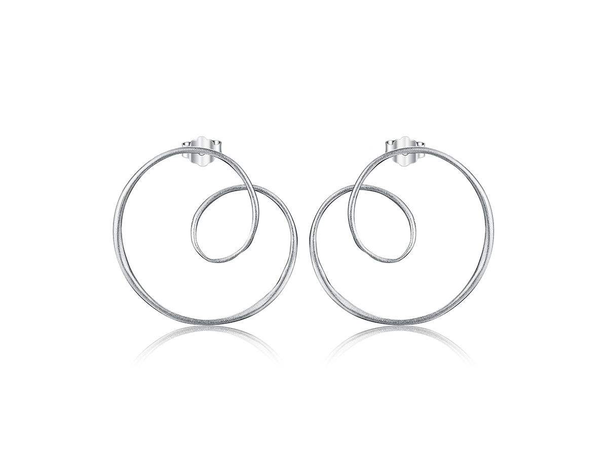 “Celestial Spiral Earrings”