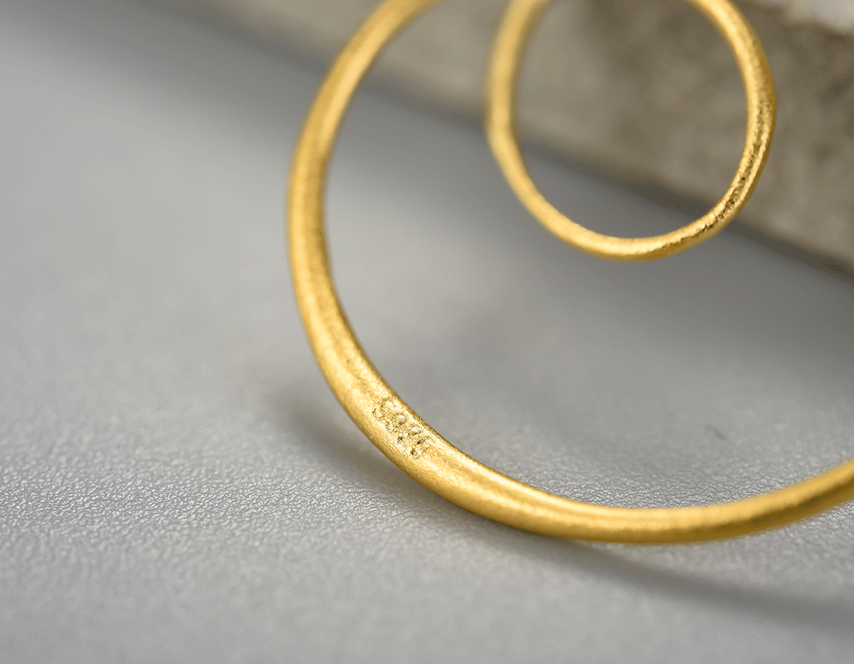 “Celestial Spiral Earrings”