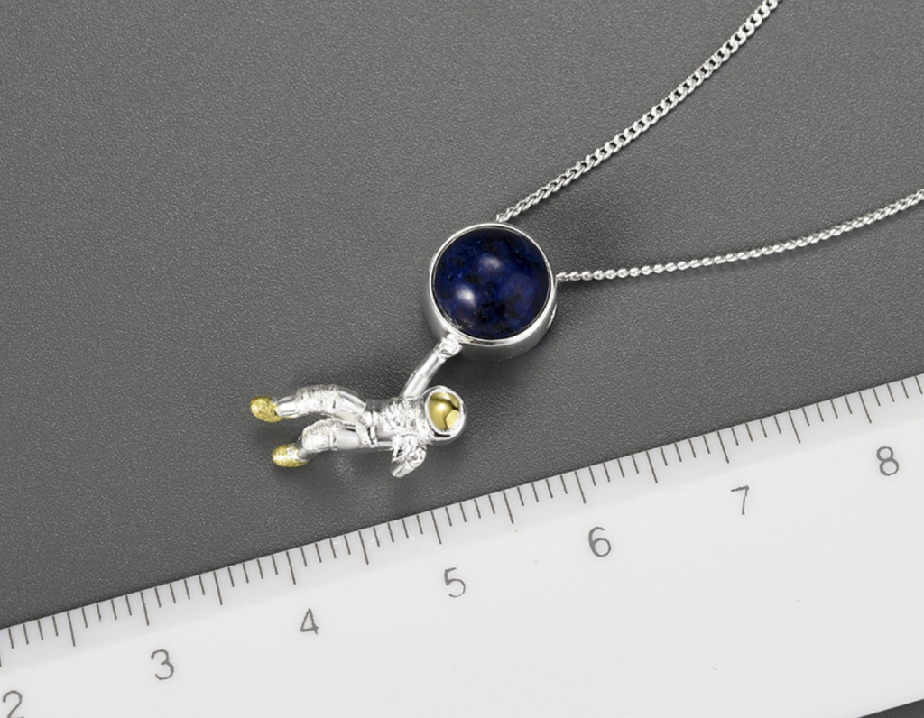 Celestial Lapis Embrace Pendant