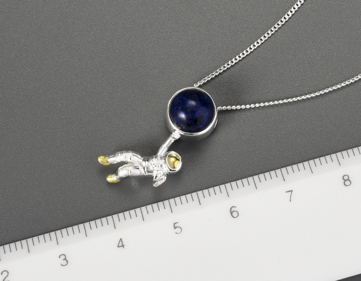 Celestial Lapis Embrace Pendant